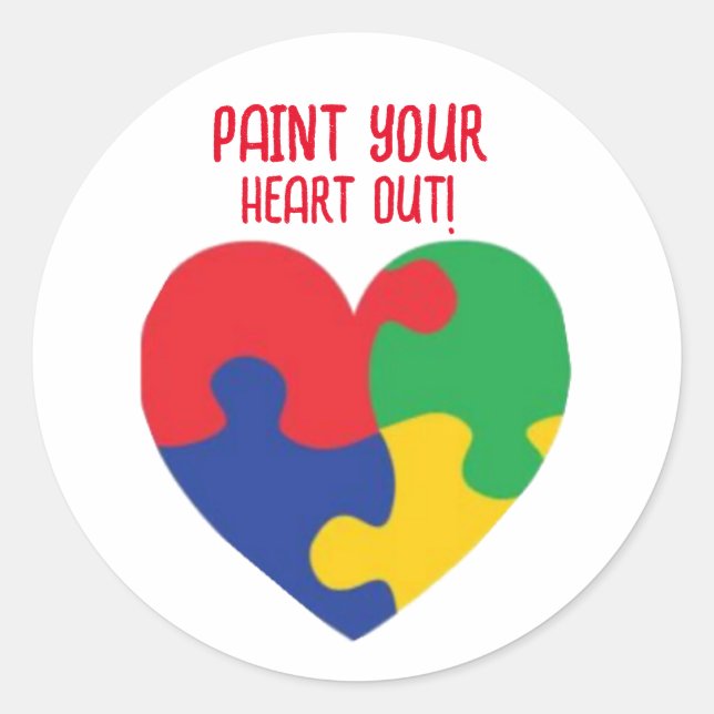 Peins Ton Coeur ! Autocollants (Devant)