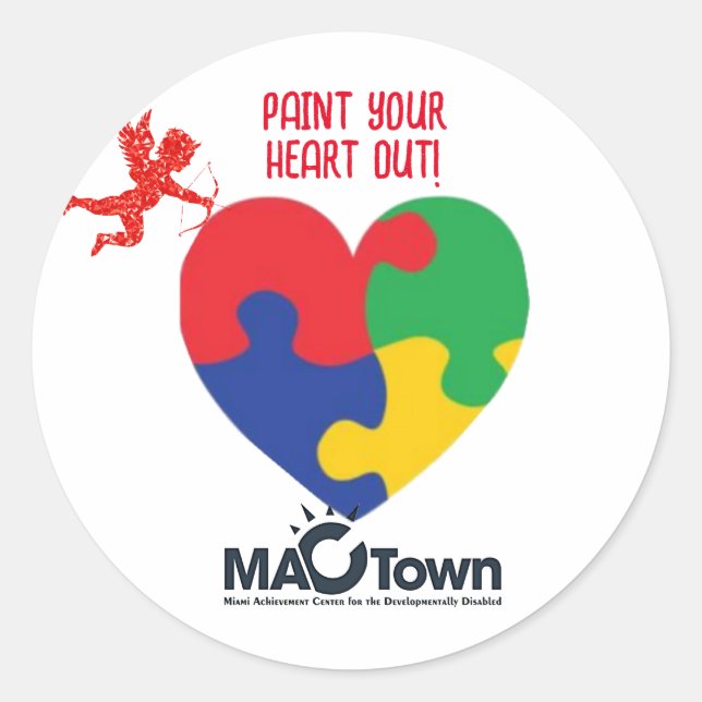 Peins Ton Coeur ! Stickers MACTown (Devant)