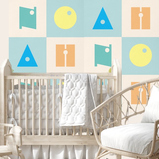 Peint 4 lettres bébé nom de bébé pépinière décor papier  (Créateur téléchargé)