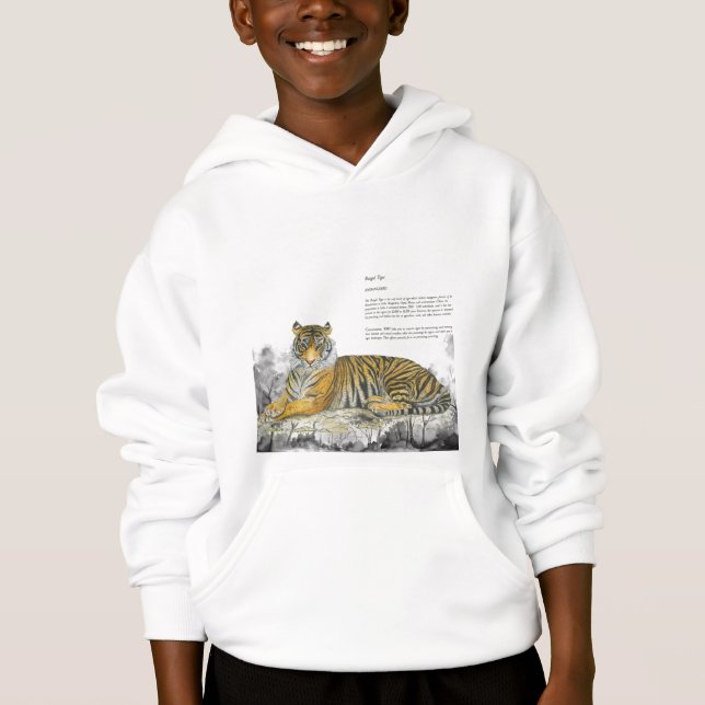 Peint à la main Majestic Royal Bengal Tiger (Devant)