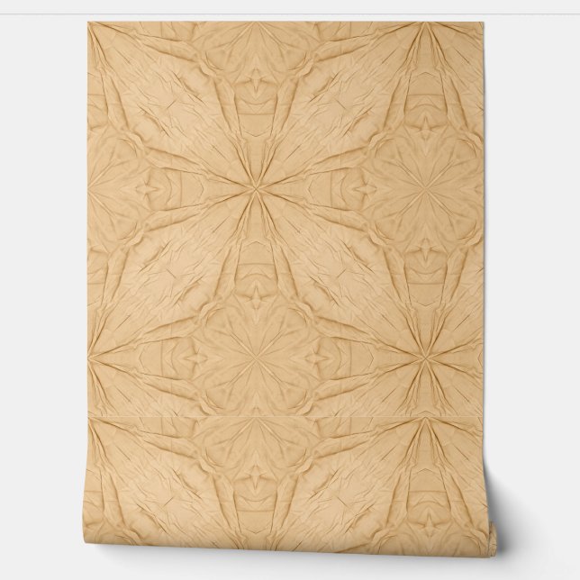 Peint Design de texture neutre en papier ciré beige Tan (Déroulement)