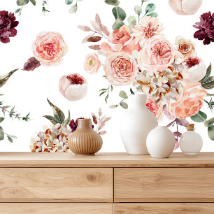 Peint Elégant papier peel et bâton floral