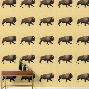 Peint Le Bison De Galage Sur Papier Ancien