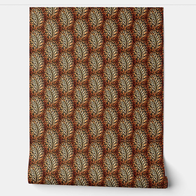 Peint Papier peel et bâche avec motif feuille (Déroulement)