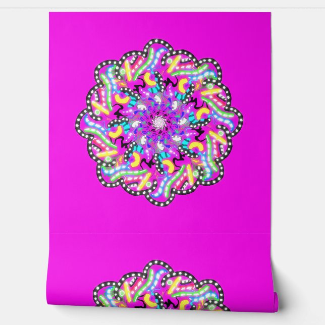 Peint Papier peel et bâton 9 - Violet (Déroulement)