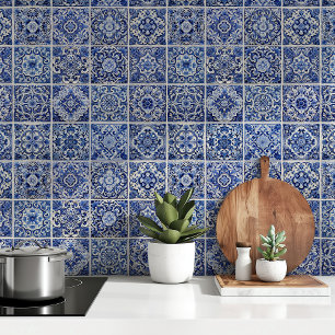 Peint Papier peel et bâton en azulejo Tiles