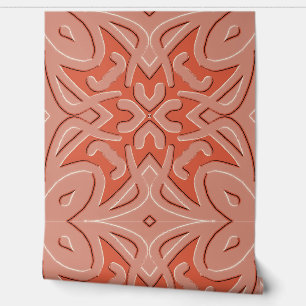 Peint Papier peint, un motif rouge d'art de gaufrage uni
