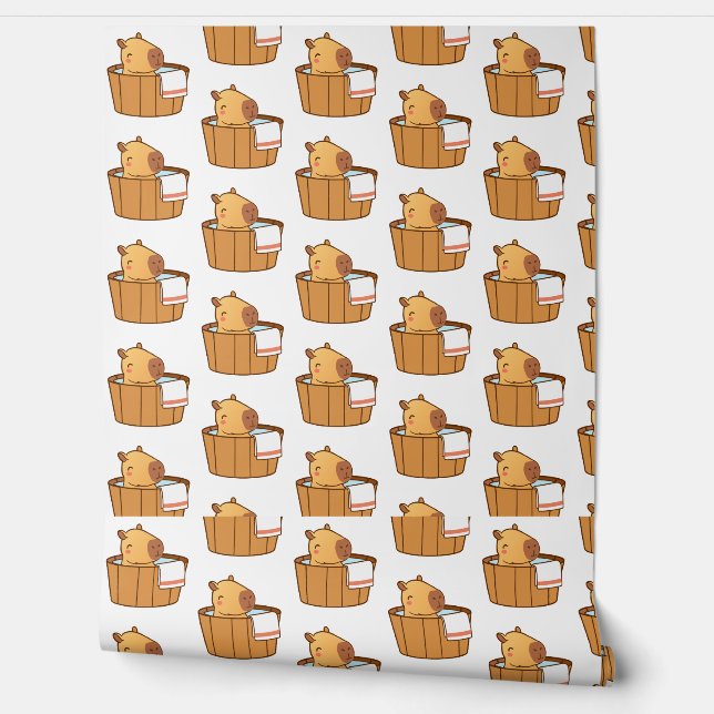 Peint Papier Pete Capybara - Capybara Bébé esthétique (Déroulement)