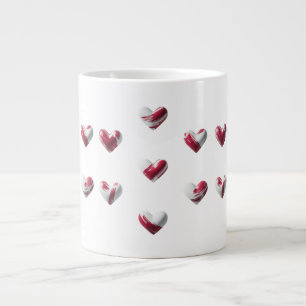 Peint Red Hearts Spécialité Jumbo Mug