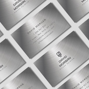 Peintre Maison Carte de visite métallique