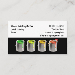 Peintre professionnel Carte de visite moderne