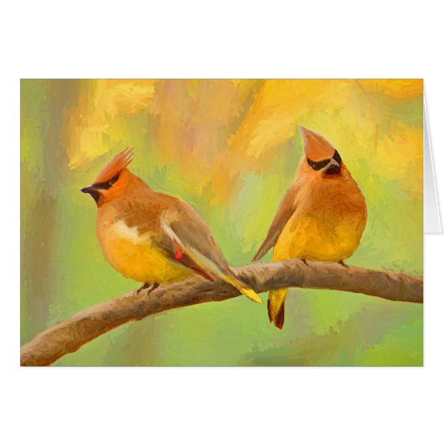 Peinture à cire de cèdre - jolie art original chie (Devant horizontal)