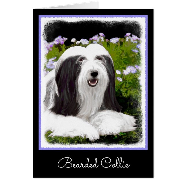 Peinture à collie à poils - Joli art original de c (Devant)