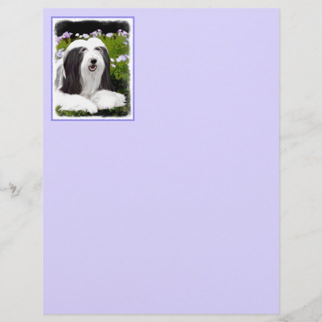 Peinture à collie à poils - Joli art original de c (Devant)