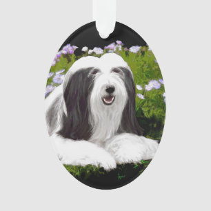 Peinture à collie à poils - Joli art original de c