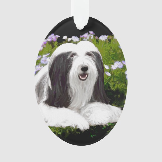 Peinture à collie à poils - Joli art original de c (devant)