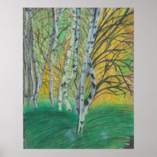 Peinture à la main Art imprimé Mur MURAL Poster Pe