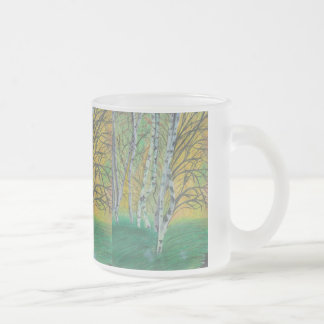 Peinture à la main Art Mug givrée Coupe de café Mu