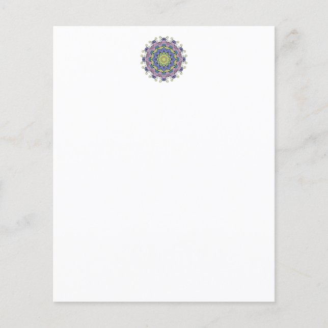 Peinture à la main Mandala Horloge Face 2 (Devant)