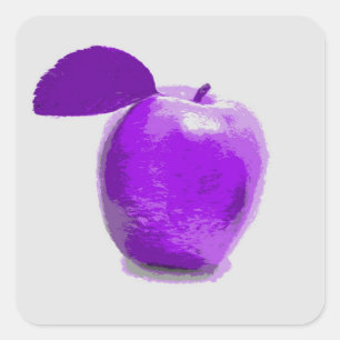 Peinture à la pomme violette - Stickers