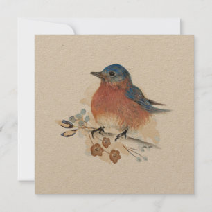 Peinture à l'aquarelle de Bluebird