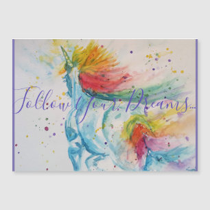 Peinture à l'aquarelle de licorne Cadeaux pour fil