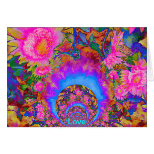 Peinture à l'aquarelle rose abstraite