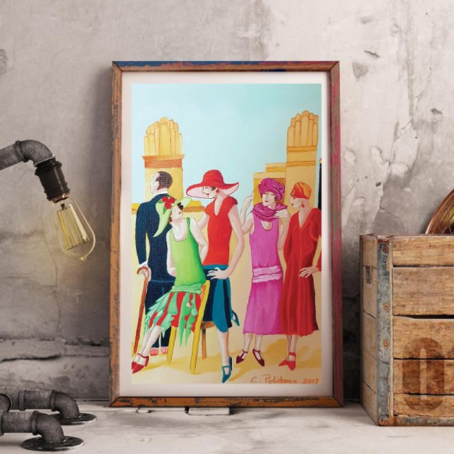 Peinture à l'huile Art Déco (Créateur téléchargé)