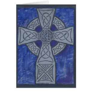 Peinture à l'huile de croix celtique