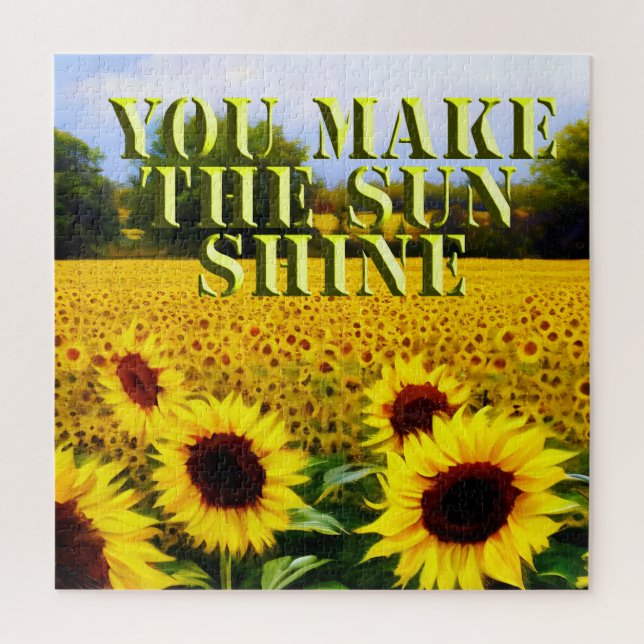 Peinture à l'huile de tournesol, Puzzle de soleil (Vertical)