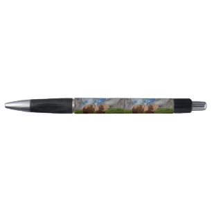 Peinture à l'huile d'éléphant Brown Duo, stylo