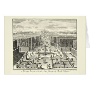 Peinture à l'huile des Fontaines du Jardin de Vers