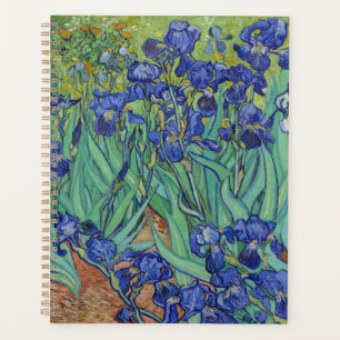 Peinture à l'huile florale de Van Gogh aux iris bl