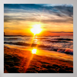 Peinture à l'huile. OEuvre acrylique. Grand poster