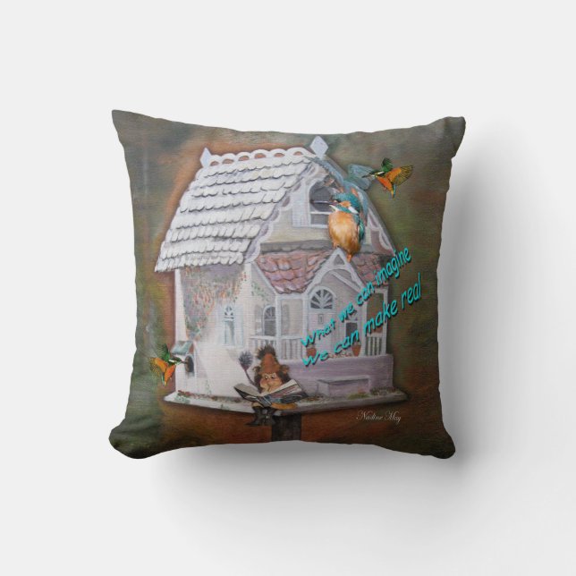 Peinture à l'huile originale sur un coussin (Recto)