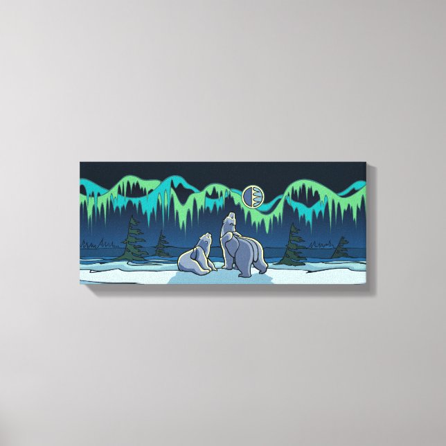 Peinture à l'ours polaire toile canadienne de la f (Recto)