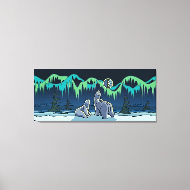 Peinture à l'ours polaire toile canadienne de la f (Recto)