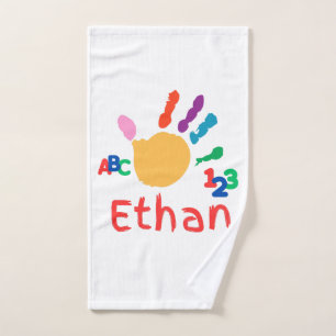 Peinture à main ABC pour enfant personnalisée 123