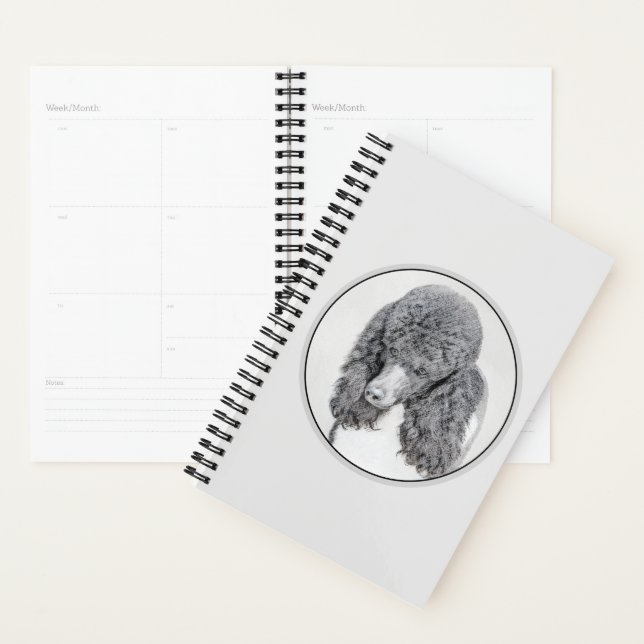 Peinture à paille noire standard - Art du chien (Devant avec enveloppe)