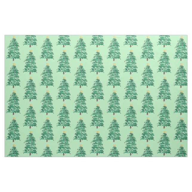 Peinture à perte Tissu Motif d'arbre de Noël (Fat Quarter)