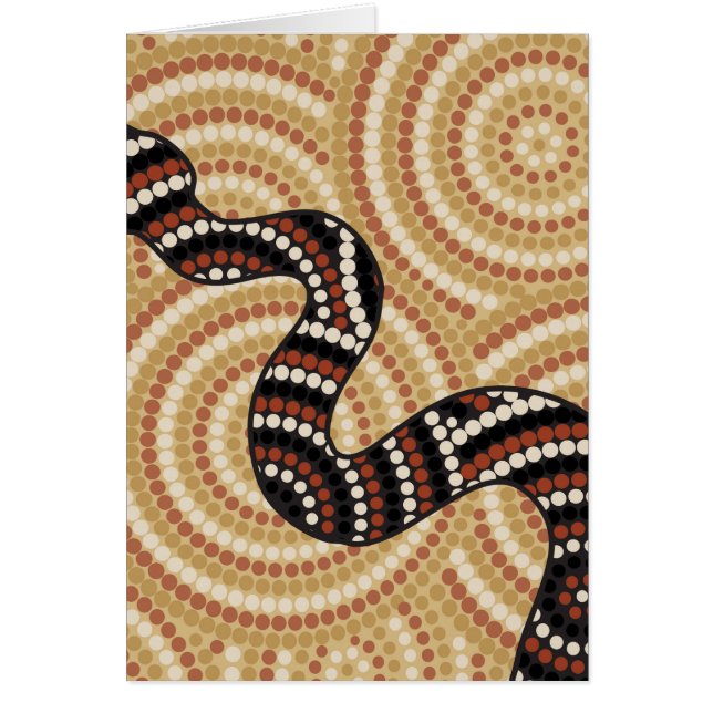 Peinture à points de serpent autochtone (Devant)