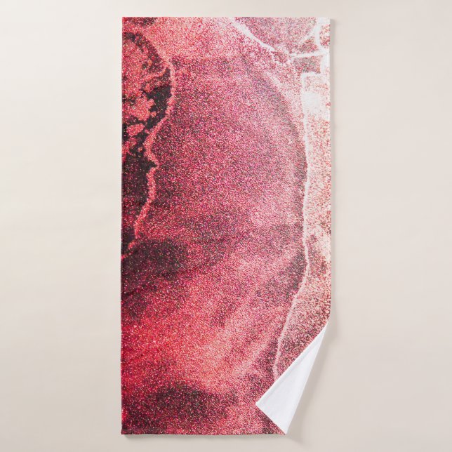 Peinture Abstraite à l'encre d'alcool Art moderne  (Serviette de bain)