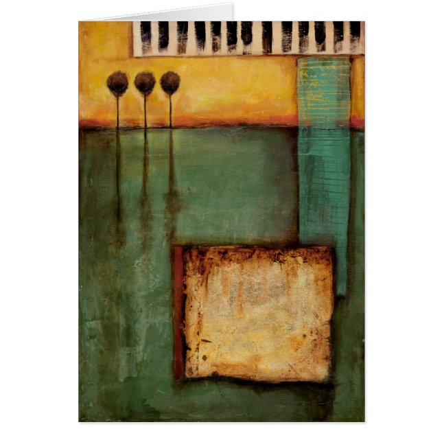 Peinture Abstraite avec touches de piano (Devant)