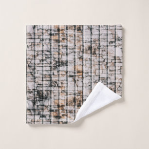 Peinture abstraite blanche et noire