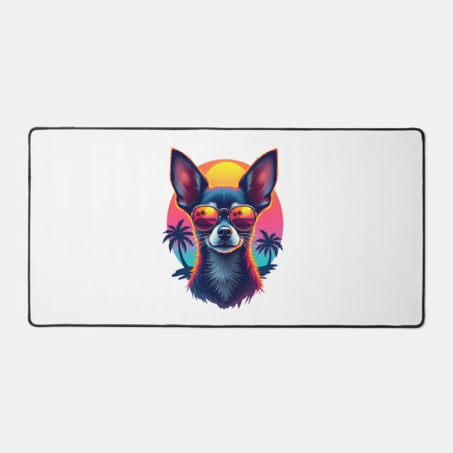 Peinture Abstraite Chihuahua Couleur Chien Mignon  (Recto)