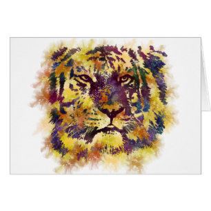 Peinture Abstraite de Lion