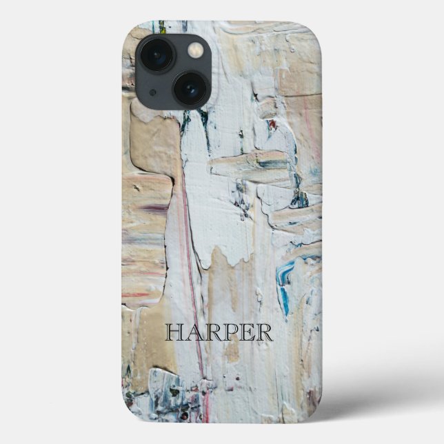 Peinture Abstraite iPhone personnalisé / coque ipa (Verso)