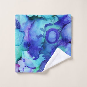 Peinture abstraite violette et blanche