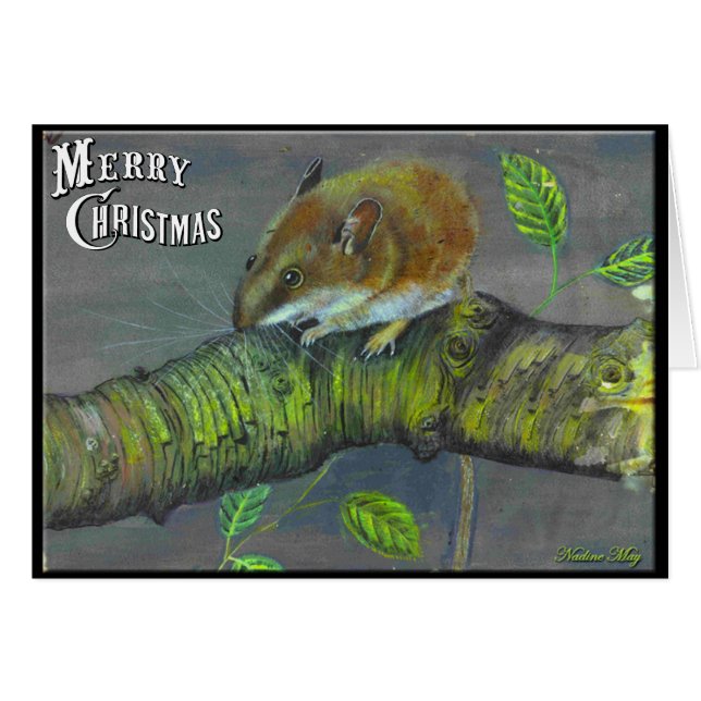 Peinture acrylique de la souris de terrain (Devant Horizontal)