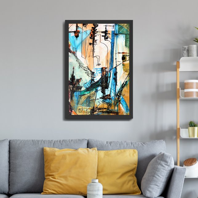 Peinture Acrylique Originale Emballée Sur Toile (Créateur téléchargé)